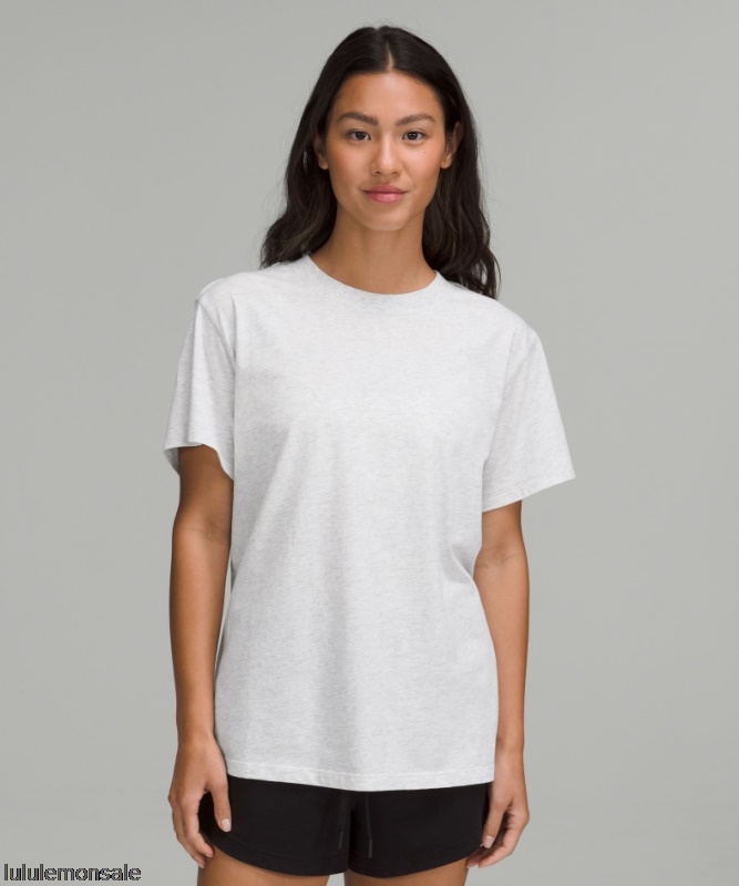 Lululemon Damen DELULU320 | Grau All Yours Baumwoll T-shirt